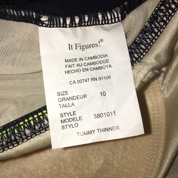 It Figures! Tummy Thinner One piece Swimsuit - Picture 6 of 6